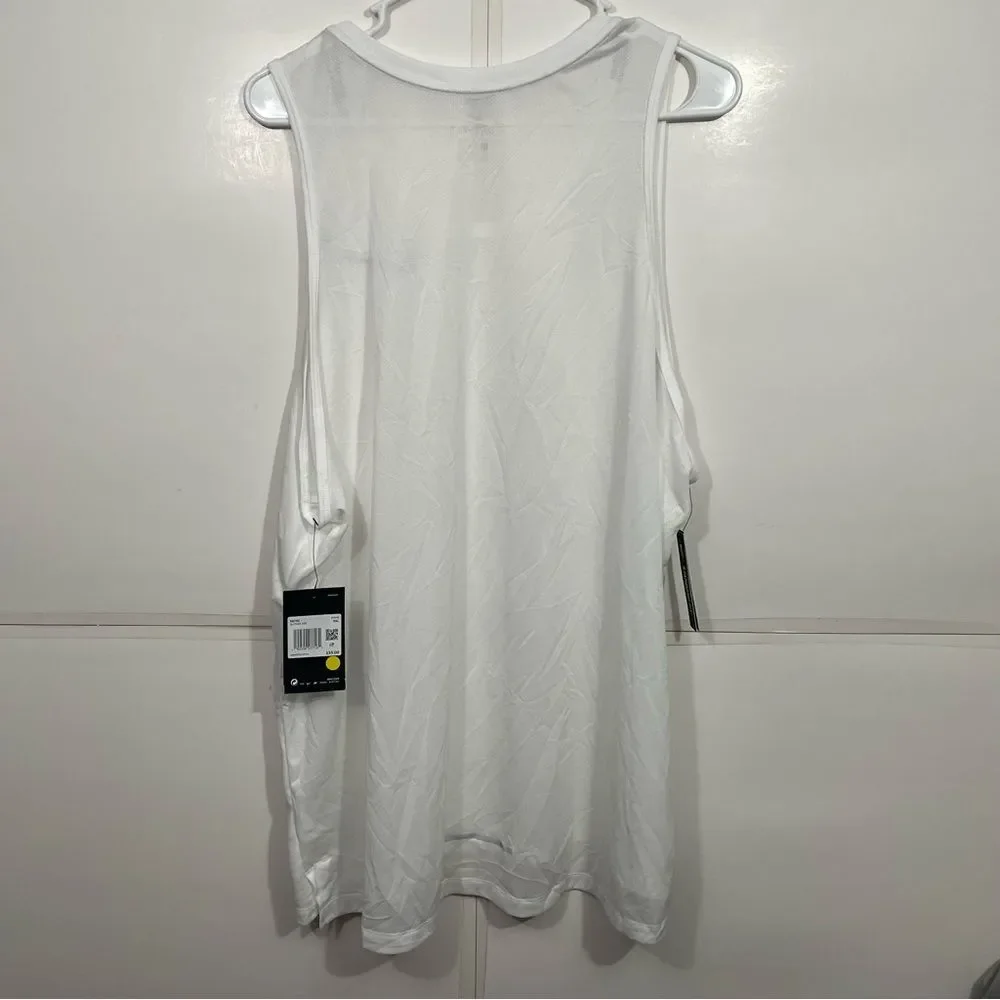 NWT Nike Running Dri-Fit White Ventilated Athletic Tank Top
